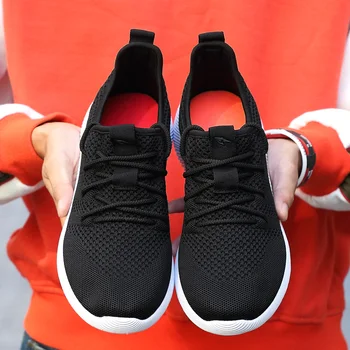 

Hot Sale New Men Fly Weave Breathable Mesh Running Shoes Outdoor Jogging Walking Lightweight Shoes Comfortable Sports Sneakers