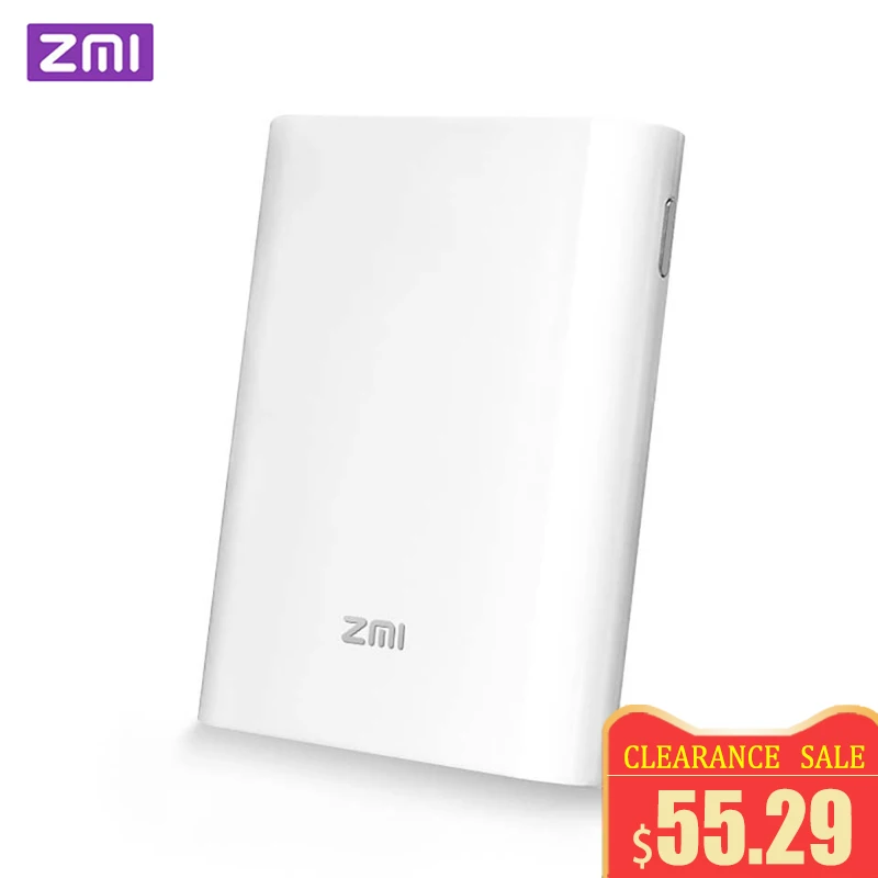 Оригинальный ZMI 4G Wifi роутер 7800 мАч Внешний аккумулятор 3g беспроводной