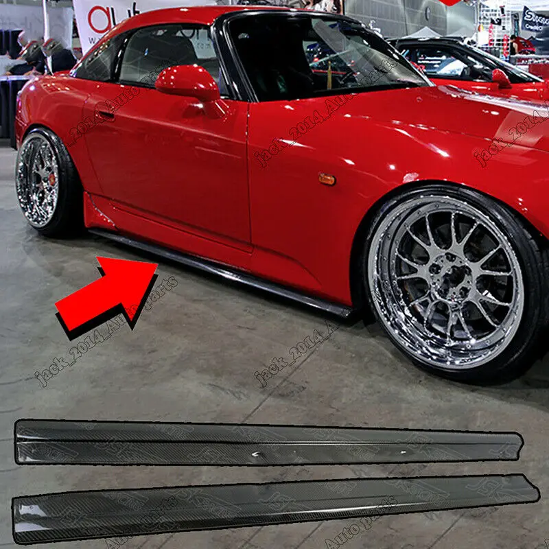 Per Honda S2000 S2K Ap1 Ap2 Reale In Fibra Di Carbonio Lato Gonna Add On Parti Di Estensione