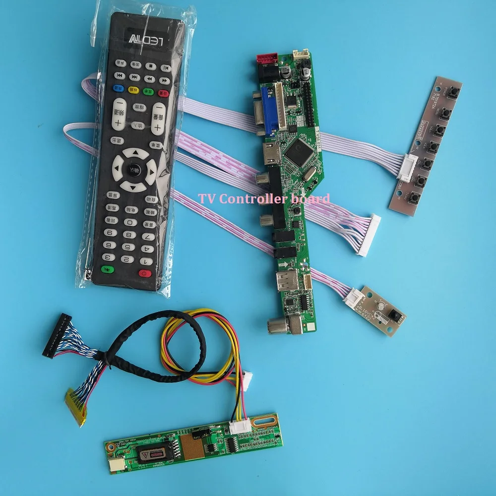 Для LP154WX5-TLC2 USB модуль HDMI 1 лампы 15," 30 Pin VGA AV ТВ контроллер цифровой сигнал драйвер платы 1280X800