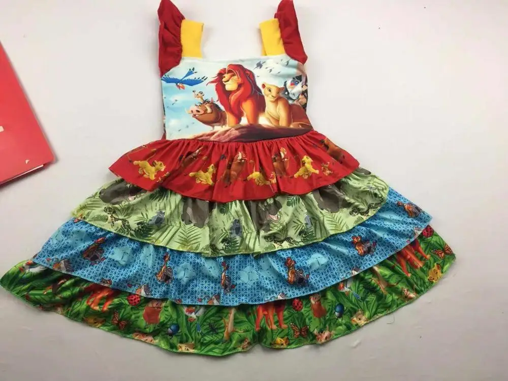 

The lion king fashion girl style boutique clothing party dress for children