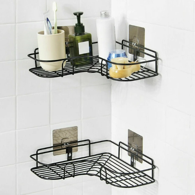 Triangular Shower Caddy Shelf Bathroom Corner Bath Rack Storage