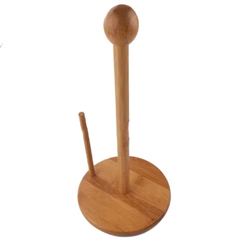 

Bamboo Tissue Holder, Roll Tissue Storage Rack, Vertical Tissue Holder, Household Paper Roll Hanger, Paper Roll Hanger