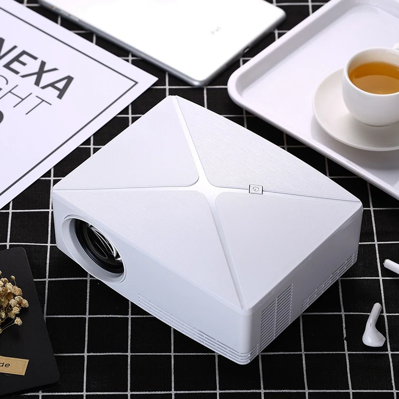 

Mini Projector C80UP, 1280X720P Resolution, for Android WIFI, LED Portable 3D Beamer for 4K Home Cinema(EU Plug)