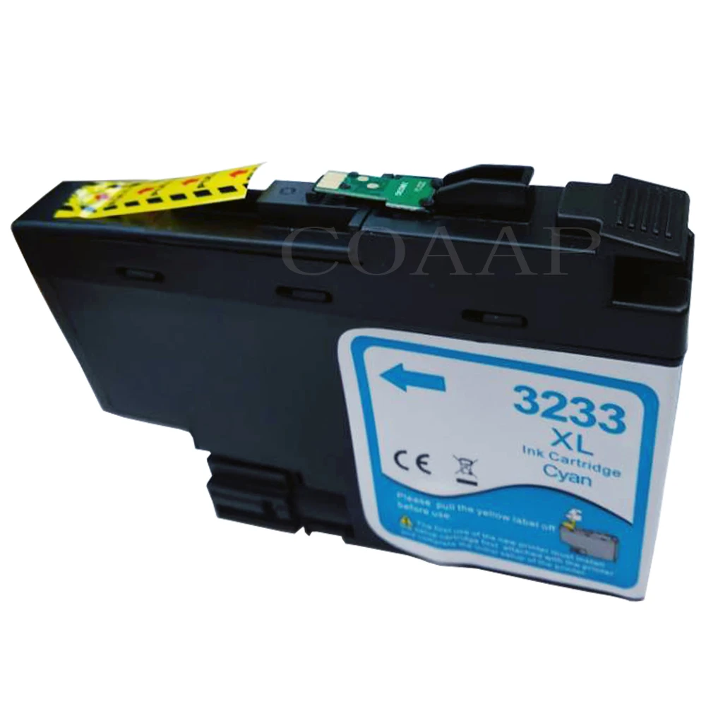 1pk--Cyan Чернильный картридж для принтера Brother DCP-J1100DW MFC-J1300, совместимый с LC3233 XL - Цвет: 1pk--Cyan