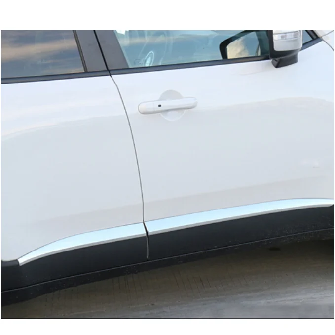 Car styling stainless steel body trim car side body cover trim 4pcs for