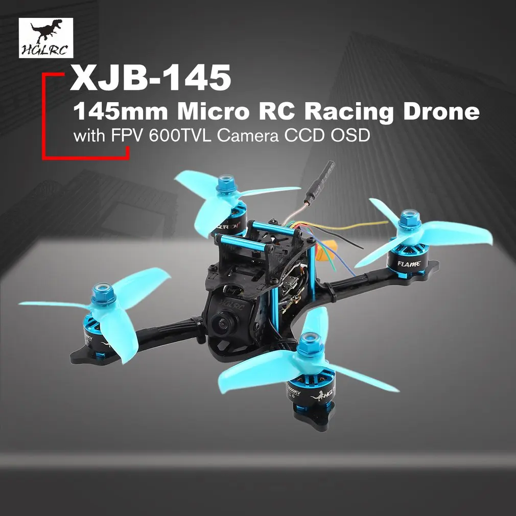 HGLRC XJB 145 145 мм микро мини Бесщеточный RC гоночный Квадрокоптер беспилотный самолет с 5,8G FPV CCD VTX/F4 FC с OSD PNP