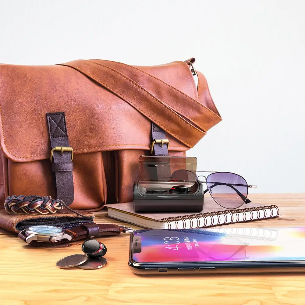 Teamyo T8 TWS bluetooth-наушники 5,0 беспроводные наушники-вкладыши 8D Bass стерео IPX7 водонепроницаемая Спортивная гарнитура с зарядным устройством