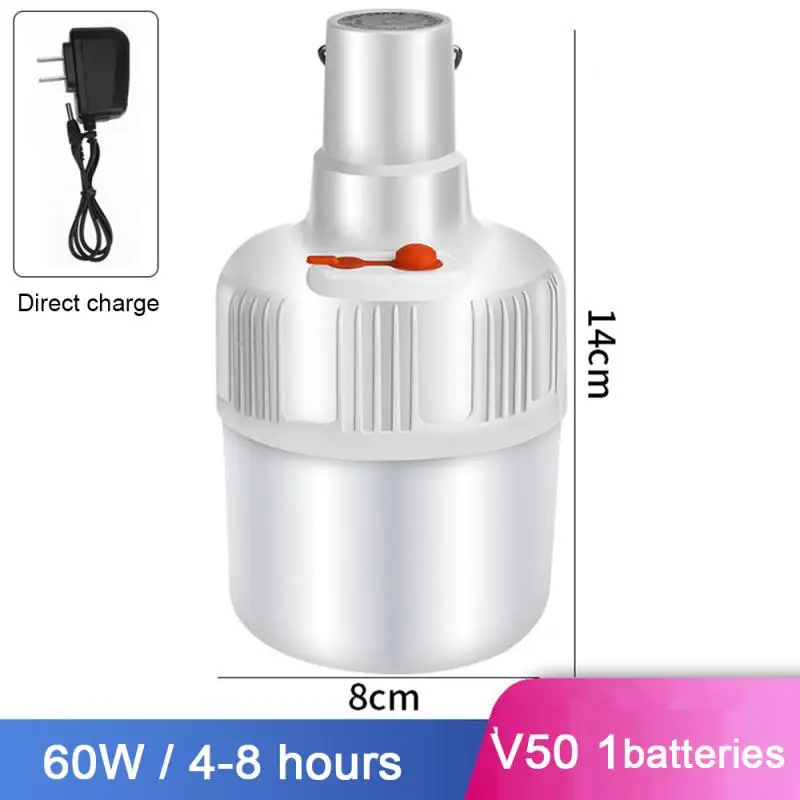 USB/US Plug портативный Перезаряжаемый светодиодный светильник для сада, кемпинга, аварийный светильник для барбекю, подвесной Ночной светильник, Прямая поставка - Мощность в ваттах: V50 US plug