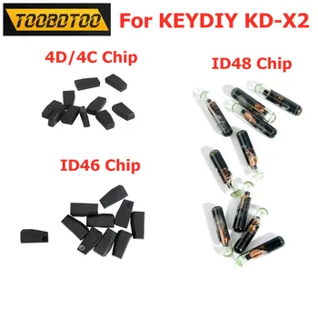 

5PCS 4C 4D 46 and 48 Copy Clone Chip For KEYDIY KD-X2 Transponder Chip 4C 4D 46 and 48 Chip Auto Key Programmer