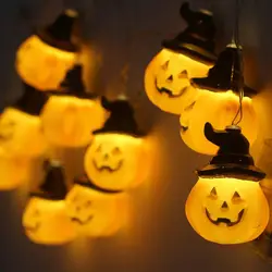 BRELONG лампа в виде тыквы на Хэллоуин, 20 светодиодный на батарейках тыквенные струнные огни, праздничное украшение Открытый Сад, Терраса
