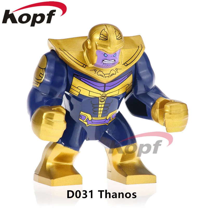 20 шт. строительные блоки Super Heroes большого размера Thanos Hulkbuster Venom Aleskse Wolverine Кирпичи игрушки для детей PG2063 - Цвет: D031 20pcs No Box