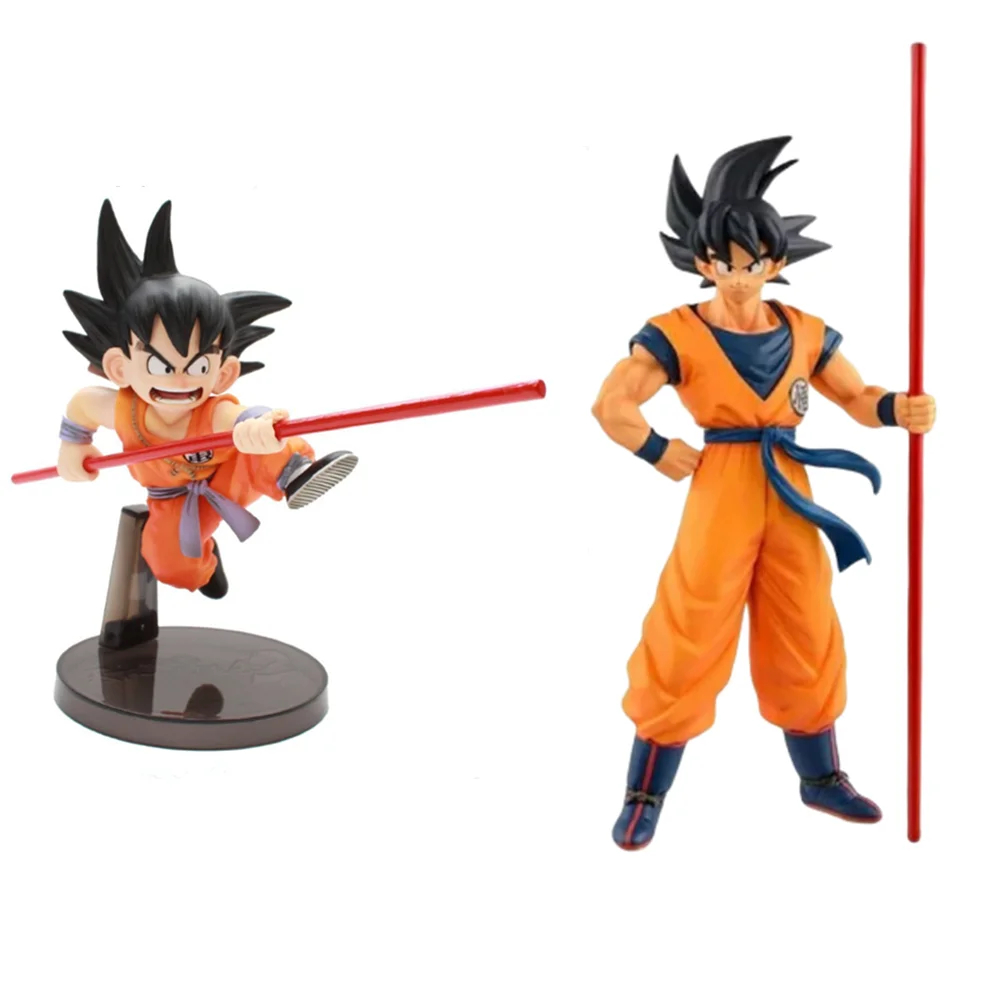 Anime Figure Dragon Ball Z Son Goku BWFC Toys Action Figures Stick Goku Kakaratto PVC Model Collectible Vegeta DBZ Figurine Toys