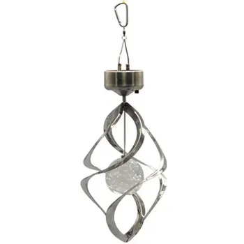 

Color Changing Solar Powered LED Wind Chimes Wind Spinner Outdoor Hanging Spiral Garden Light Courtyard Decoration Dropshipping