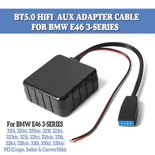 12V Car bluetooth Module AUX Cable Adapter Wireless HIFI Stereo Audio Music Radio For BMW E46 3 SERIES 320i 320ci 320cic