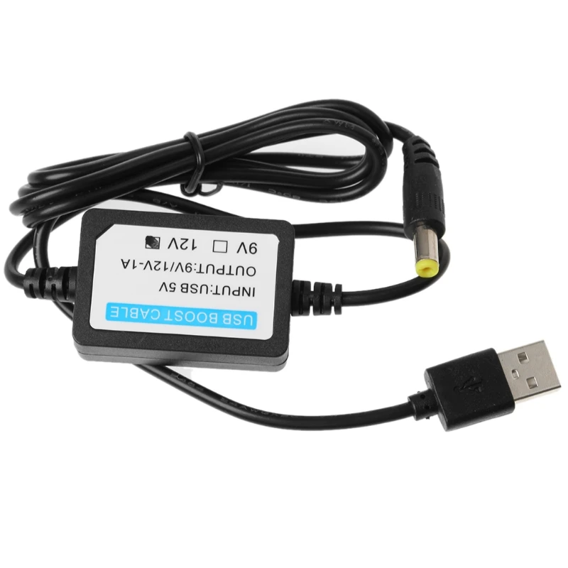 

USB 5V To 12V 5.5x2.1mm Step up Adapter Cable For WiFi Router LED Strip Light X6HB