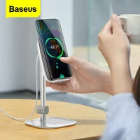 Baseus-suporte ajustável para celular, carregador sem fio, 15w, suporte para tablet, iphone, ipad, samsung, xiaomi
