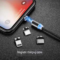 Micro USB C Магнитный кабель 2A Быстрая Зарядка телефона type-C магнитное зарядное устройство Micro usb для iPhone XS XR samsung S10 huawei P30