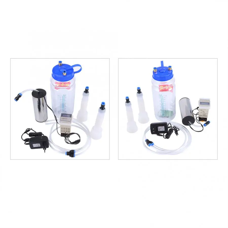 

New Manual 2L Portable Electric Milking Machine with Pulse Controller for Cow Sheep 100-250V Manual Milk Cream Separators Tools
