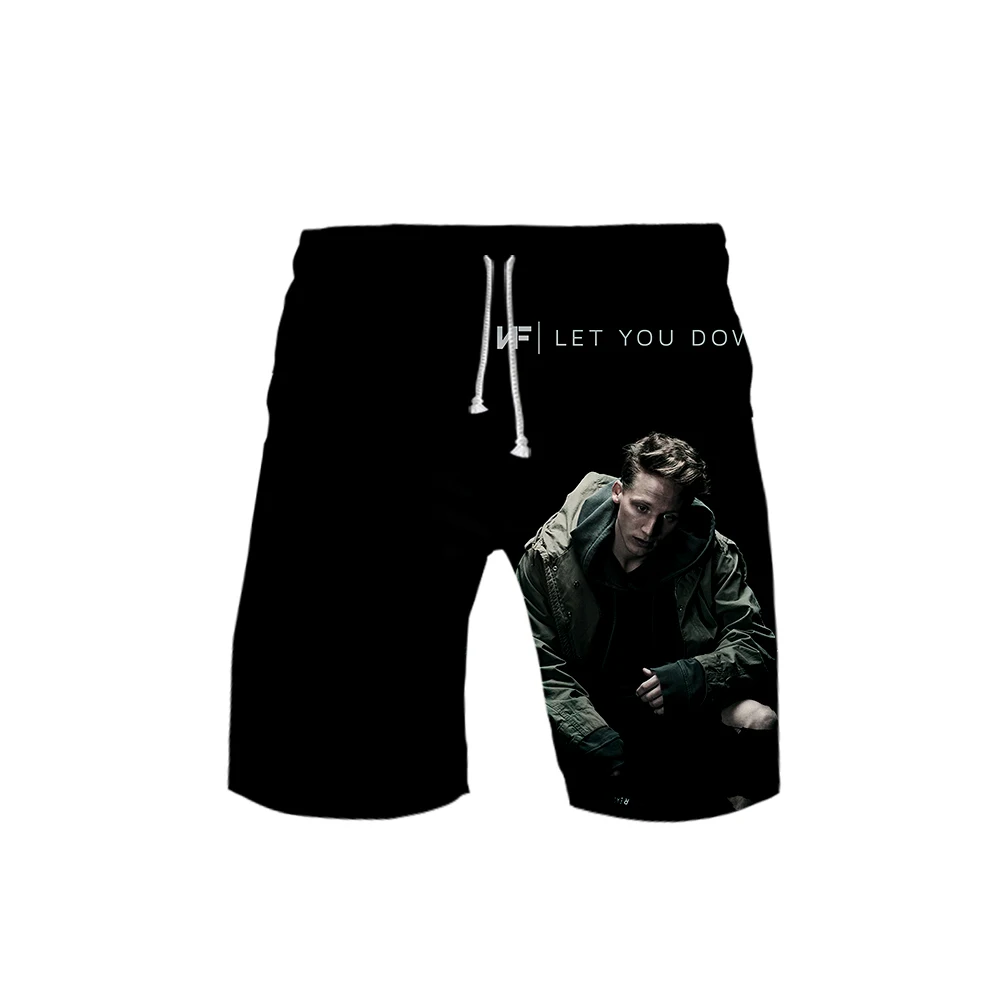 

Music NF Perception Hip Hop KPOP Cool 3D printed Summer Men's Beach shorts 2019 Hip movement Leisure style Cool short Summer