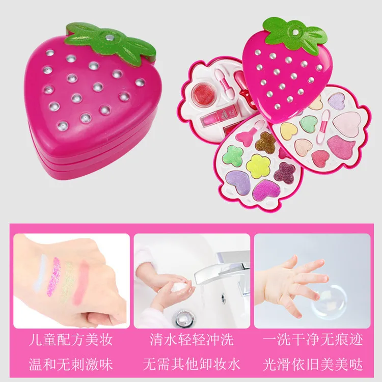 

Connaught Children Cosmetics Princess Makeup Kit Set GIRL'S Lipstick Eye Shadow Safe Non-toxic Performance Makeup Gift