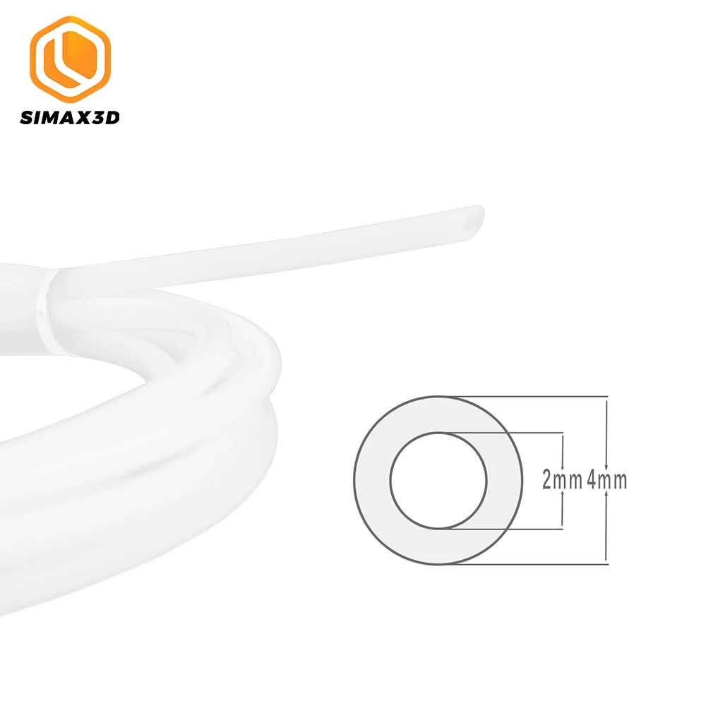 SIMAX3D 1 м фторопластовая трубка Teflonto труба ID 2 OD 4 мм до J-head hotend RepRap горло экструдера