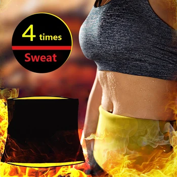 

QQT Slimming Waist Trainer Women Tracksuit Fat Burning Hot SPA Sportes Workout Thermal Sweat Sauna Neoprene Body Belt Girdles