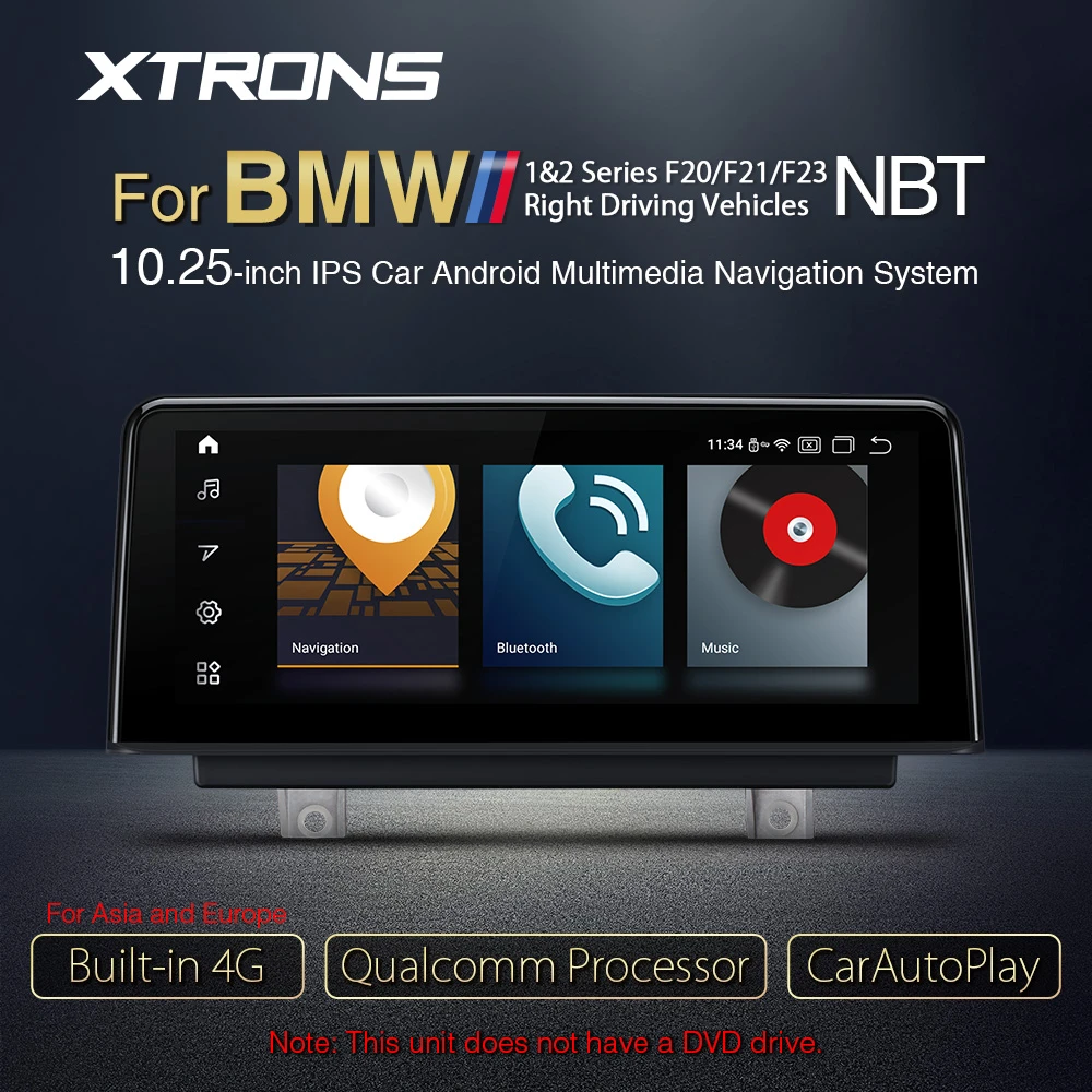 XTRONS 10.25" Android 10 Built in 4G car Multimedia Navigation System