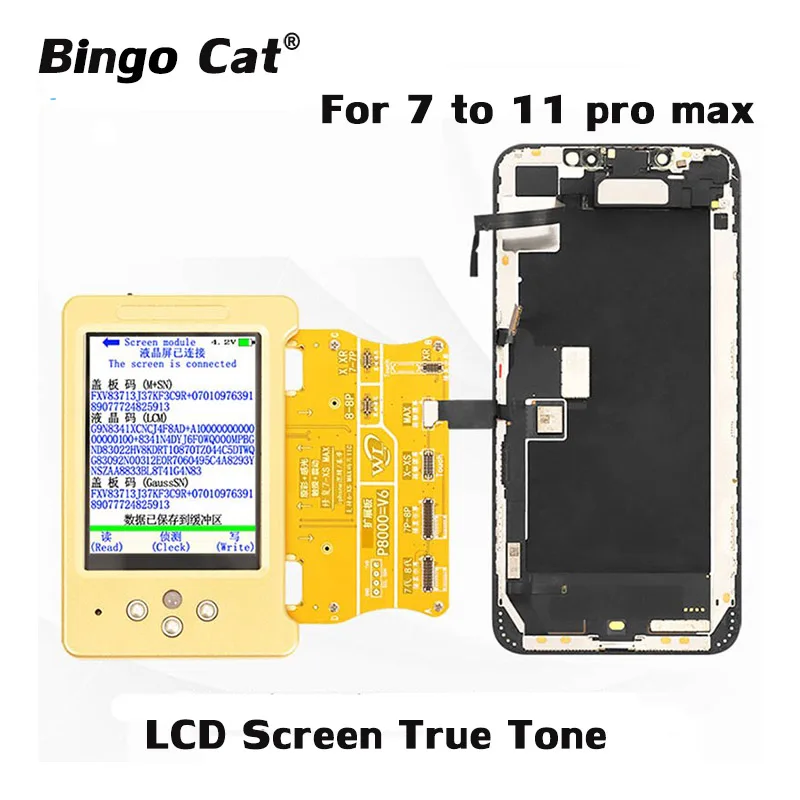 

V6 LCD Screen True Tone/Touch/Light Sensor Recovery Tool For X XS 11Pro Max 7 8 plus Vibrate Data Read Write Recovery Programmer