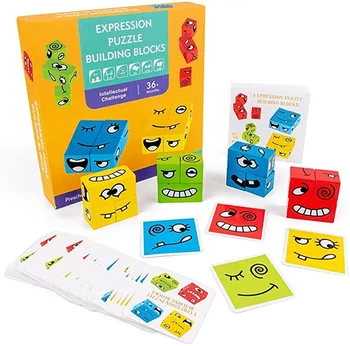 

Face-Changing Cube Building Blocks Children's Logical Thinking Training Intelligence Parent and Child Board Game Baby