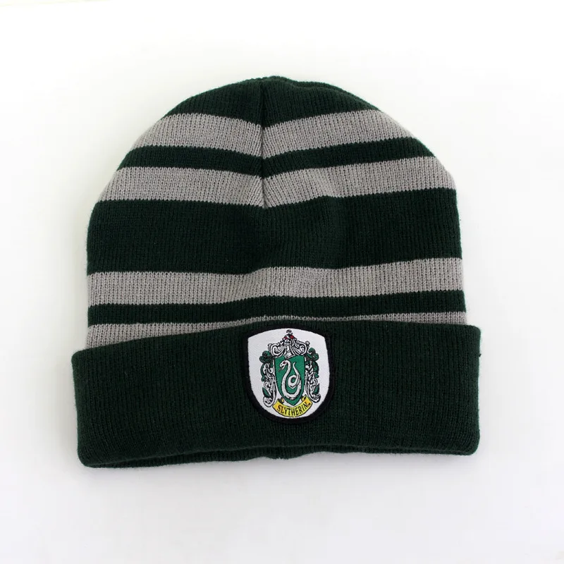 Шапка Magic School Potter Beanies унисекс для косплея, вязанная Осенняя шапка Skullies, женская уличная шапка в стиле хип-хоп, мужская шапка для папы, для колледжа