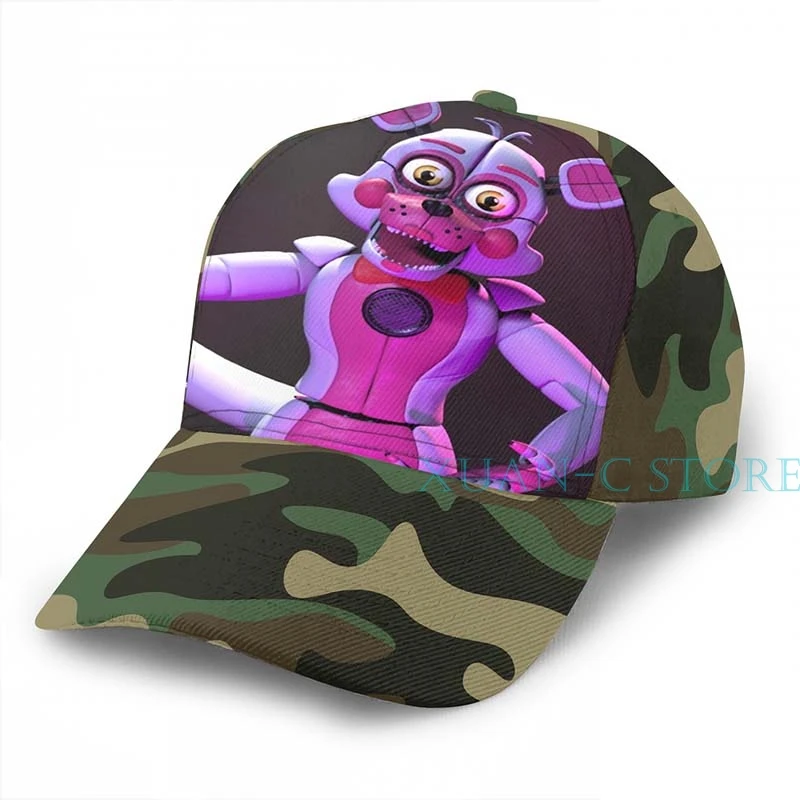 Funtime Foxy баскетбольная Кепка(2) мужская и женская модная черная шляпа унисекс с принтом - Цвет: Moss Green