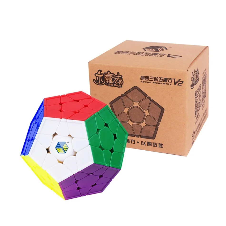 Yuxin Little Magic 3x3 Megaminx V2 магический куб Wumofang Dodecahedron Stickerless Puzzle игрушки для детей Детская Подарочная игрушка