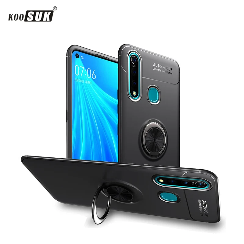 Чехол для VIVO Z5x Z1 Pro Автомобильный держатель Подставка магнитное кольцо-кронштейн