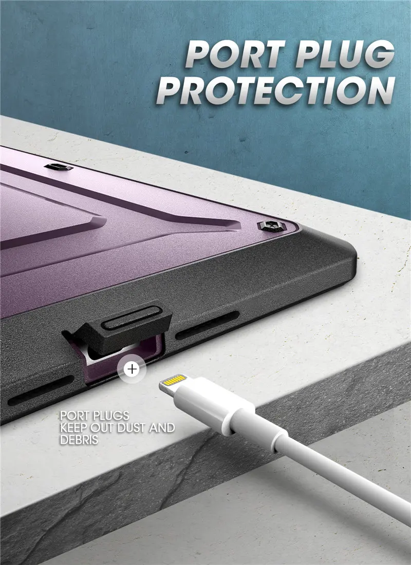 corpo inteiro com protetor de tela embutido e kickstand