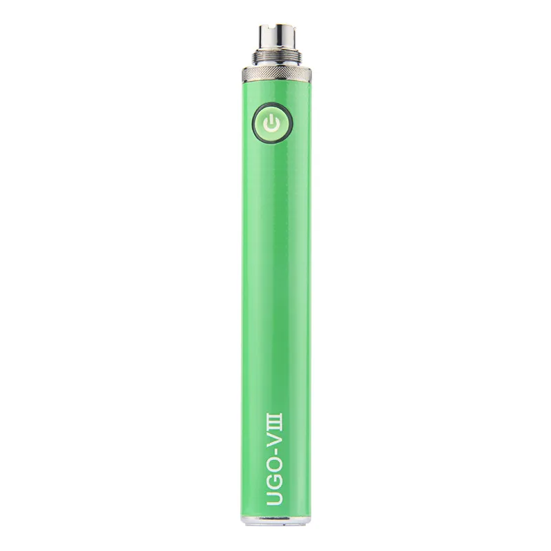 10 шт. 1300mAh Evod сквозной Ugo-V3 510 нить Vape Батарея здоровый дым электронные сигареты EGO VIII Батарея для ce4 mt3 protank распылителя - Цвет: Зеленый