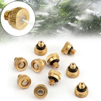 

50pcs 0.3mm Low Pressure Brass Misting Nozzles Water Atomizing Sprinkle For Cooling System 0.012" 10/24