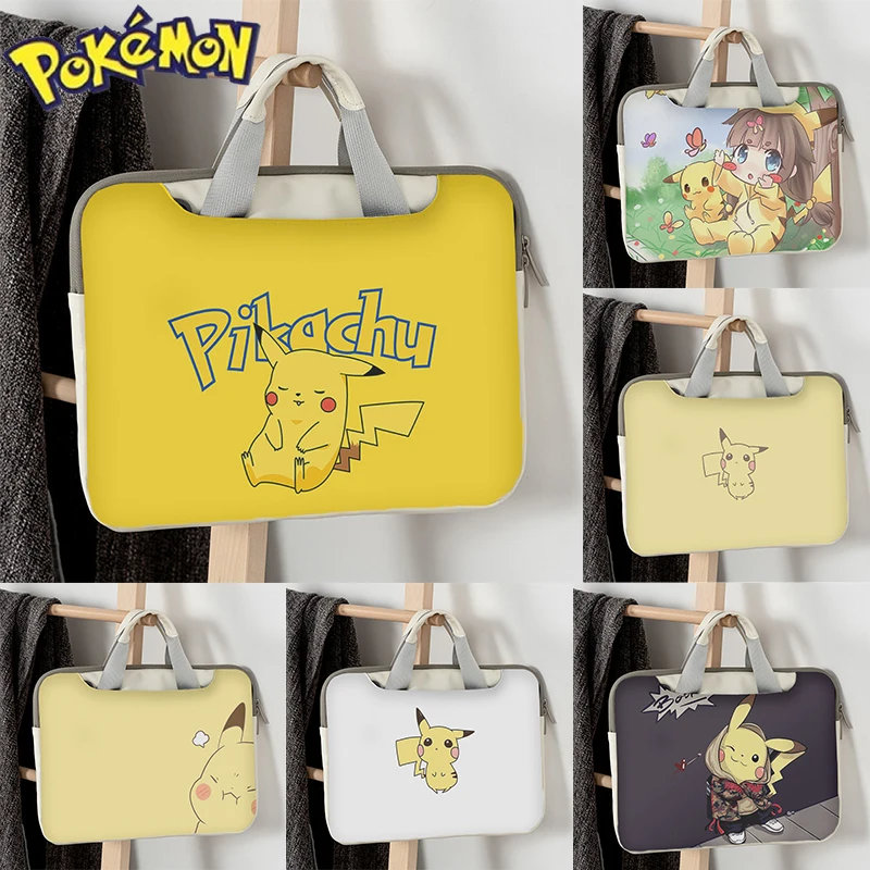 Чехол для ноутбука Pokemon Pikachu 13 14 15 4 6 дюйма сумка переноски Huawei Macbook мужская и