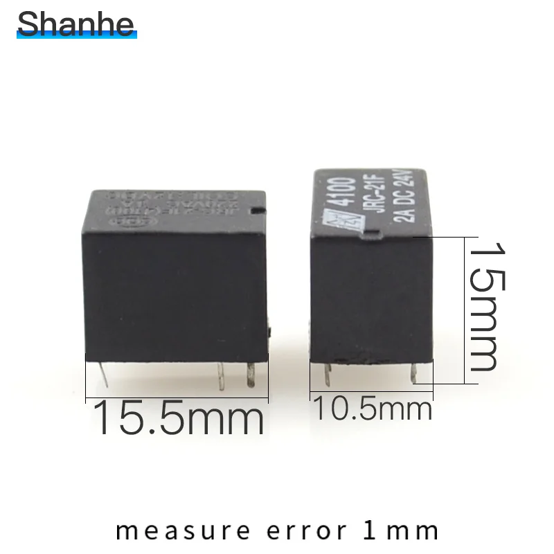 5 шт. миниатюрное реле PCB 6 контактов Мини реле DC 3V 5V 9V 12V 24V JRC-21F 4100 реле