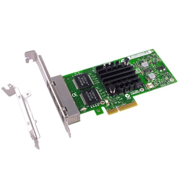 

I340-T4 E1G44HT Gigabit Ethernet Server Adapter for I ntel 82580EB PCI Express X4 1G Network Card