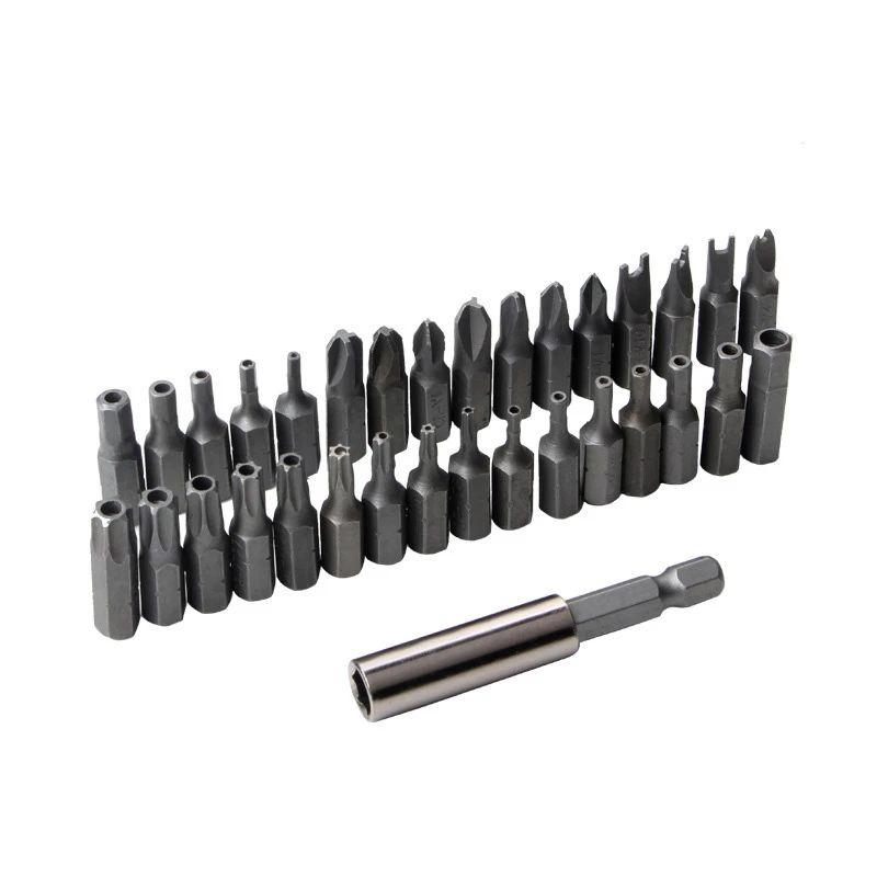 33pcs 보안 변조 방지 비트 스패너 트라이 윙 Torx Hex 스타 스패너 스크류 드라이브 마그네틱 비트 홀더 스크류 드라이버 비트