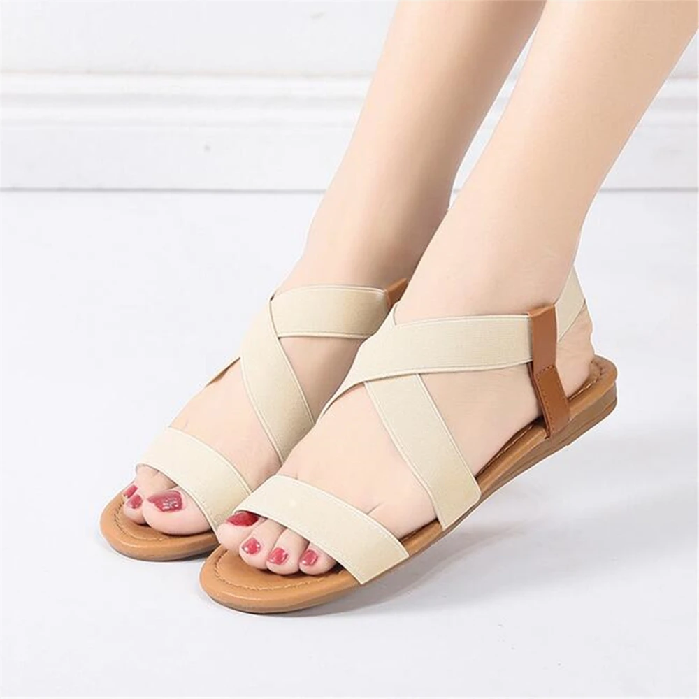 Обувь zapatos de mujer женские сандалии модные повседневные на плоской подошве