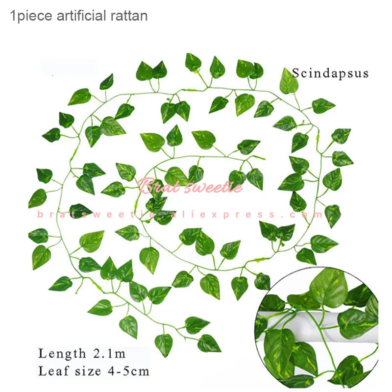 2m White Dark Green Cane Tinsel Christmas Decoration Garland Wreath Christmas Tree Decor Ornaments Animal Party Supplies - Цвет: 1pc lvluo rattan
