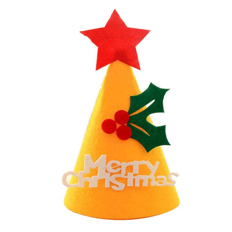 1PCS Happy Birthday Party Merry Christmas Christmas Topper DIY Cute Handmade Cap Shower Baby Decoration Boy Girl Gifts Supplie