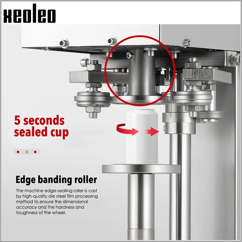 XEOLEO может запечатывать машину Оловянная закаточная машина запечатывания алюминиевая чашка машина полуавтоматическая машина для укупорка колпачками с кольцом 370 Вт