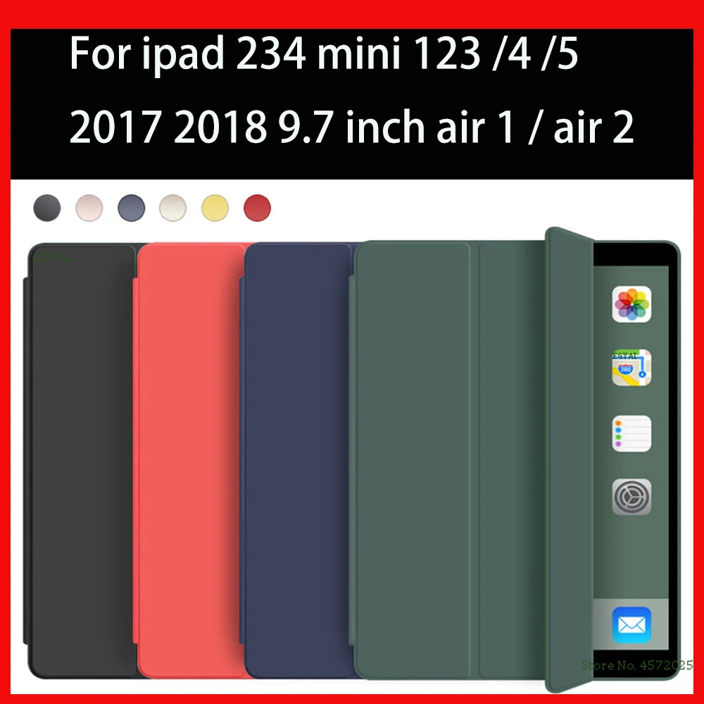 Для iPad Mini 1 2 3 4 5 чехол для air 2017 5th 2018 6th gen 9 7 дюймов Чехол Подставка Авто Режим