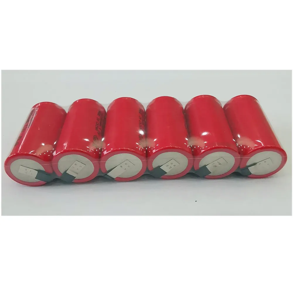 

Seaspray 6-20pcs Ni-CD SC2200mah battery 10C high rate 1.2v sub c rechargeable nicd battery for power tools cleaning robot