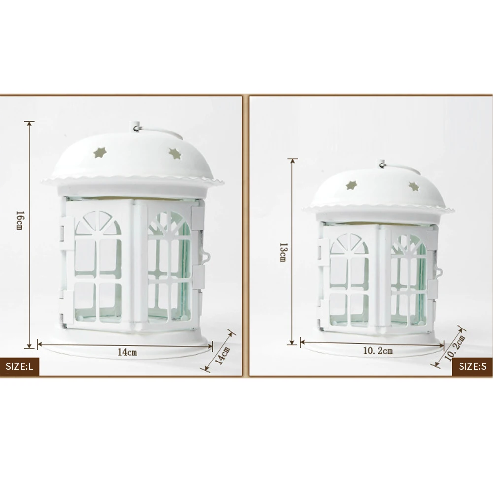 Подарок домашний декор свадебный подсвечник украшения сад Европейский Стиль Романтический бра гостиная стеклянный фонарь Античный Железный