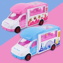 Детская электрическая машина для мороженого, грузовик для мороженого, универсальная колесная детская песня, игрушка для девочек и мальчиков, блестящая музыкальная модель, еда