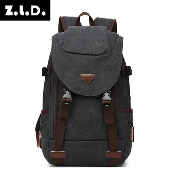 

Mu Gu Shoulders Backpack Leisure Big Capacity Canvas Men Computer Backpack